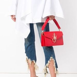 JW Anderson Red Anchor Bag Crossbody With Strap